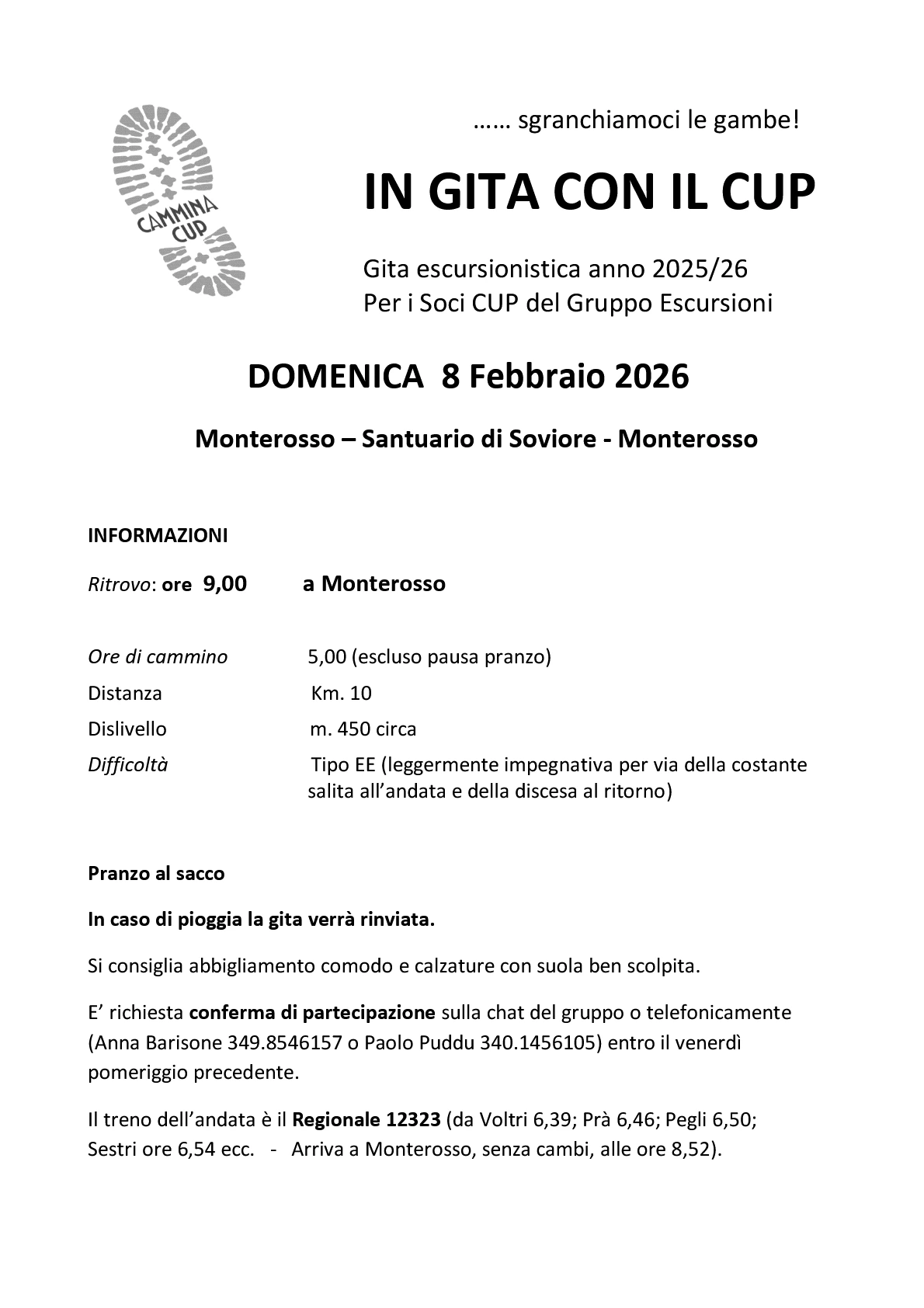 Locandina Escursione 26 Ottobre 2025 Righi San Geminiano Giro del Vento